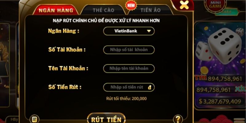 Ưu điểm khi rút tiền SANCLUB